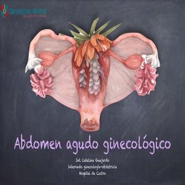Abdomen agudo ginecológico 