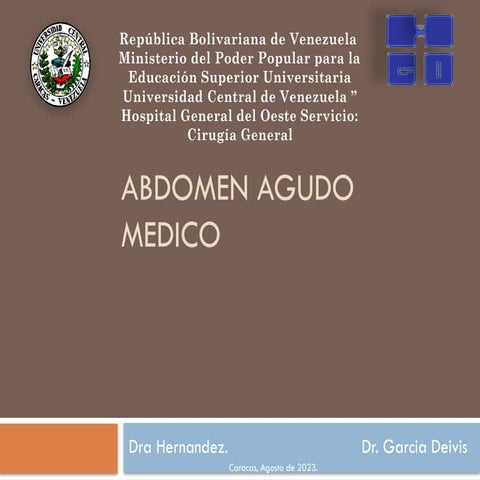 Abdomen agudo medico.pptx CIRUGIA GENERAL | PPTX