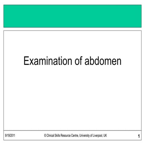 Abdominal Exam