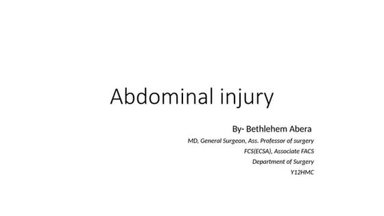 selected approach to abdomen injury .pptx