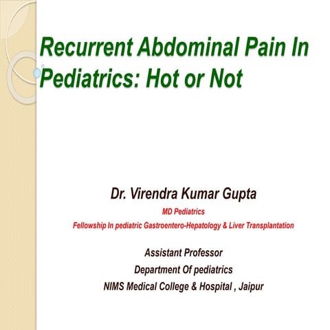 Abdominal pain hot or not