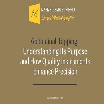 Abdominal Tapping Understanding Its Purpose and How Quality Instruments ...