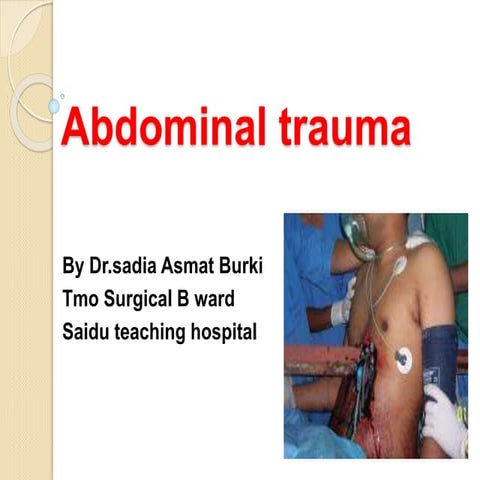 Abdominal trauma