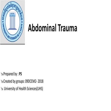Abdominal trauma