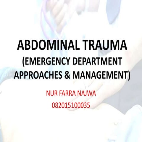 Abdominal trauma