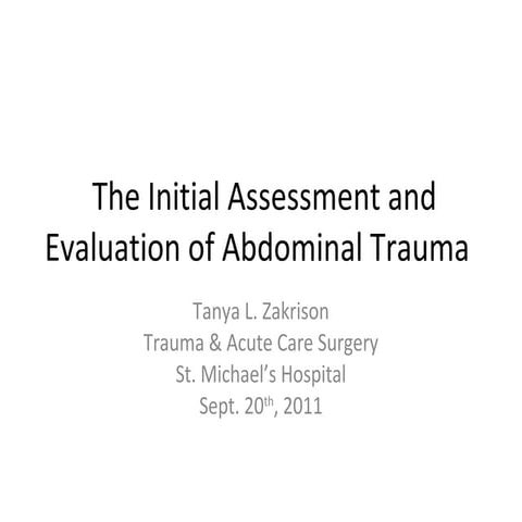Abdominal trauma (1)