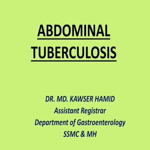 Abdominal tuberculosis