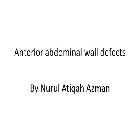 Abdo wall defects | ODP