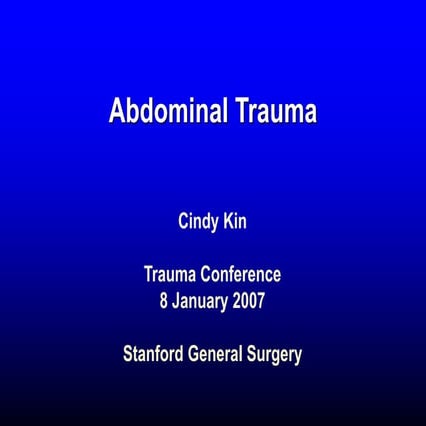 Abd Trauma - Cindy Kin.ppt