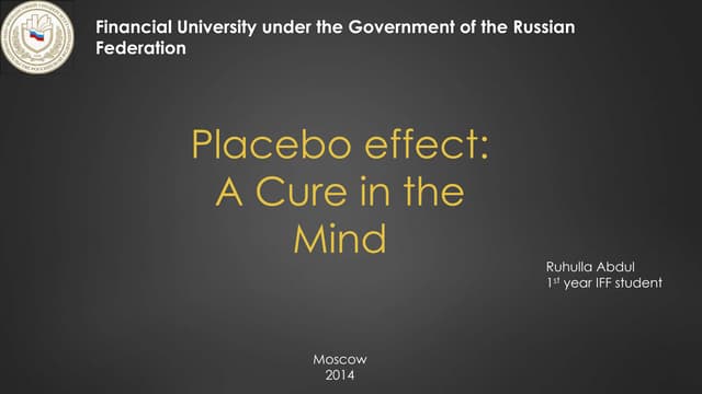 Placebo Effect