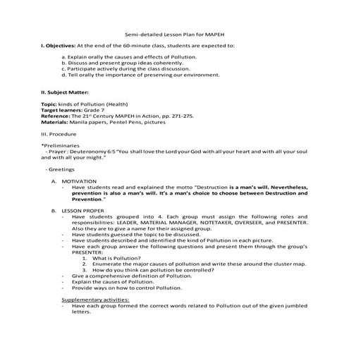 Abdul detailed lesson plan mapeh7