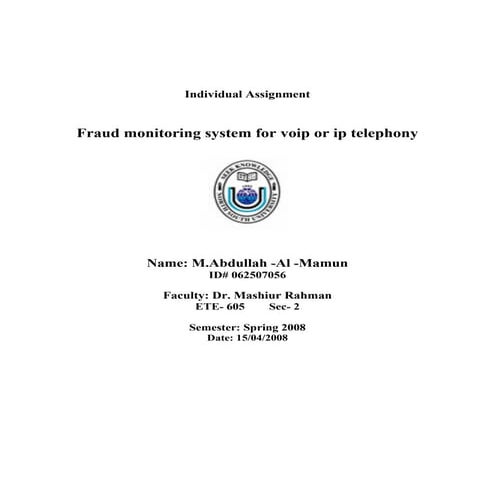 Abdullah Al Mamun 062507056