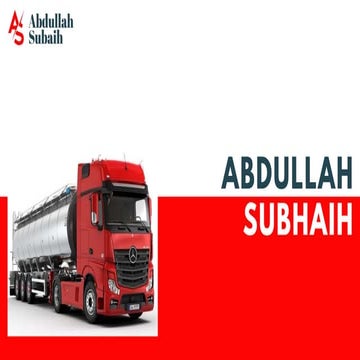 ABDULLAH SUBHAIH - Potable water services in Dubai | PPTX