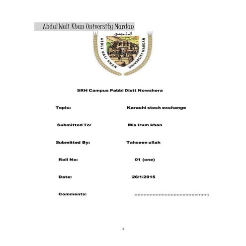 karachi stock exchange