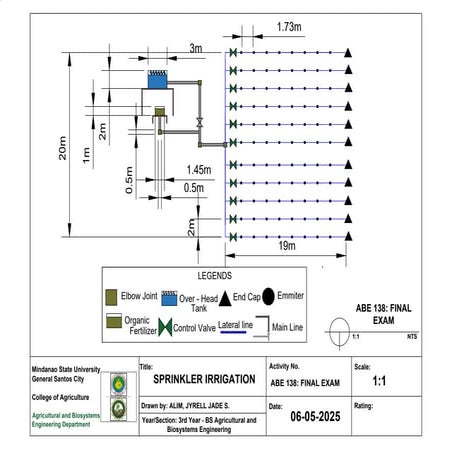 Design and Layout of Sprinkler Irrigation System for Agricultural ...