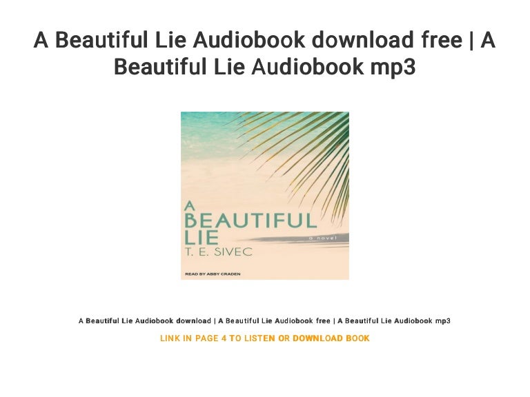 A Beautiful Lie Audiobook download free A Beautiful Lie