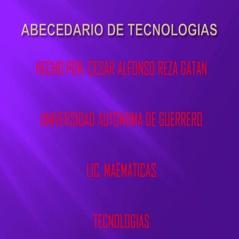Abecedario de tecnologias