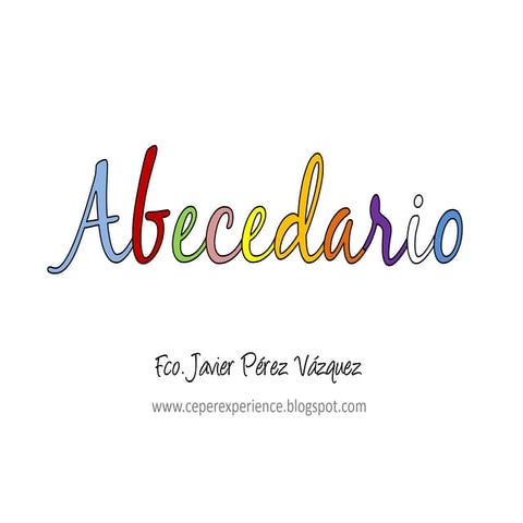 Abecedario en español (a color)