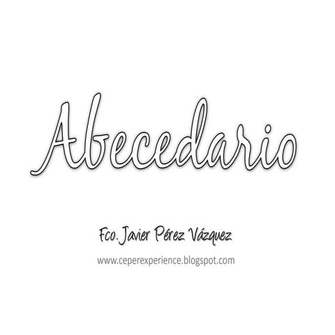 Abecedario en español (sin color)