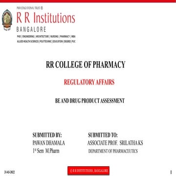 a be & drug product assessment.pptx