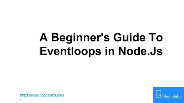 A beginner's guide to eventloops in node