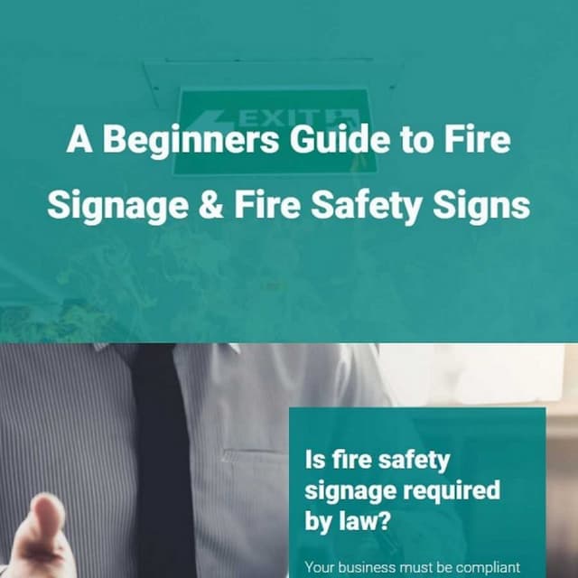 A beginners guide to fire signage & fire safety signs PDF