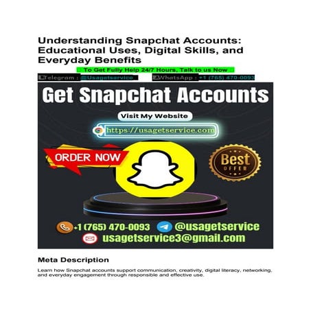 A Beginner's Guide to Using Purchased Snapchat Accounts.docx