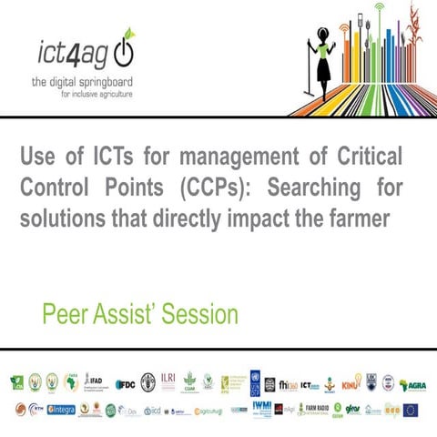 Use of ICTs for management of Critical Control Points (CCPs): Searching for s...