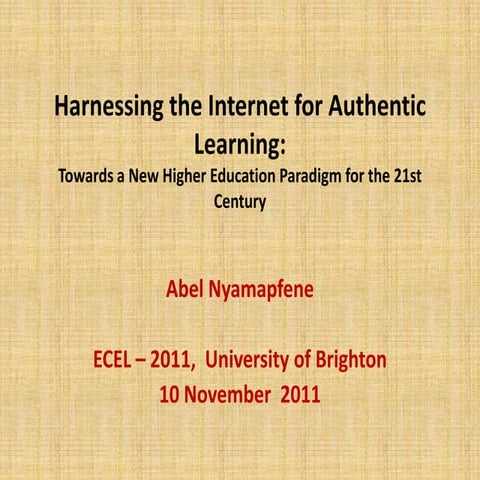 Abel ecel2011 presentation