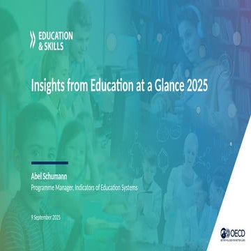 Abel Schumann_OECD Global webinar for Education at a Glance