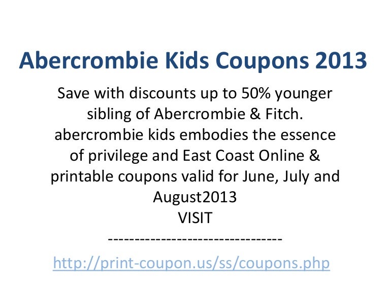 abercrombie kids online coupons