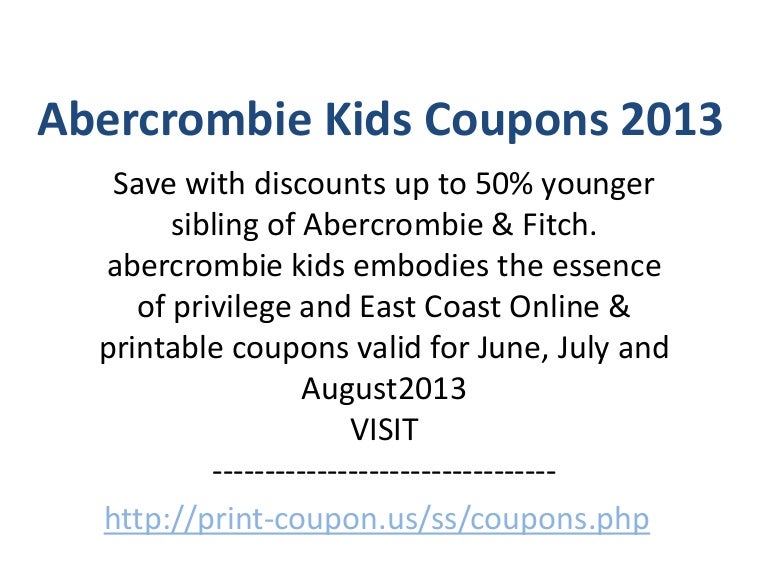 abercrombie kids coupon code