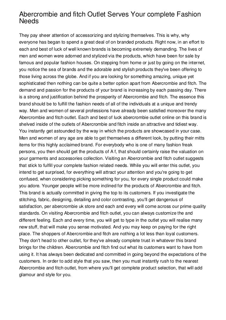 abercrombie outlets