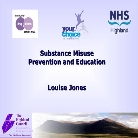 Substance Misuse and Cross-Curricular Approaches - Aberdeen University December 2008