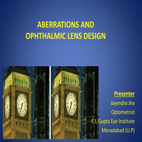 Aberration and Ophthalmic Lens Design.ppt