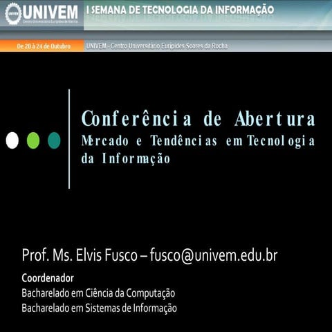 Mercado e Tendências em Tecnologia da Informação