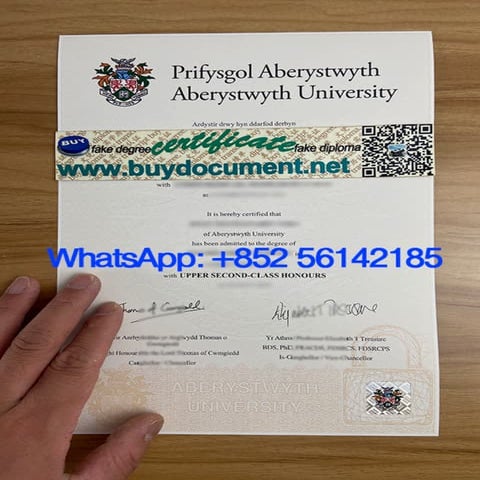 Buy a fake Aberystwyth University diploma