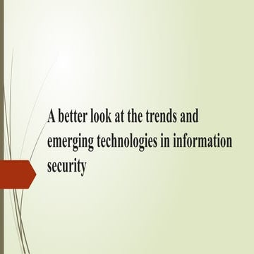 A better look at the trends and emerging technologies in information ...