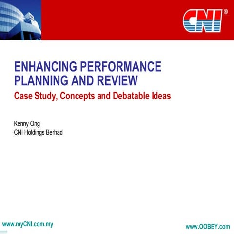 Enhancing Performance Planning And Review for Business and Talent Management