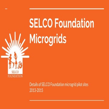 Micro-Grid Site Summaries