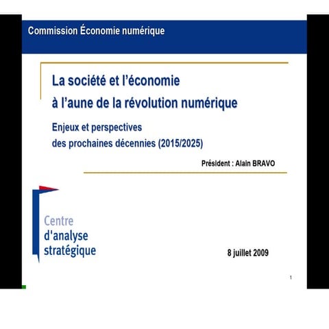 Présentation d'Alain Bravo à la journée "Questions numériques 2011"