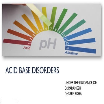 Acid base balance simplified | PPTX