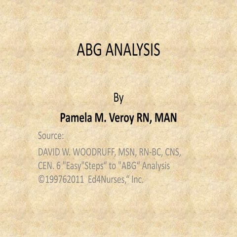ABG Analysis & Interpretation