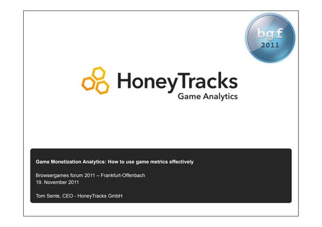 Game Monetization Analytics: How to use game metrics effectively