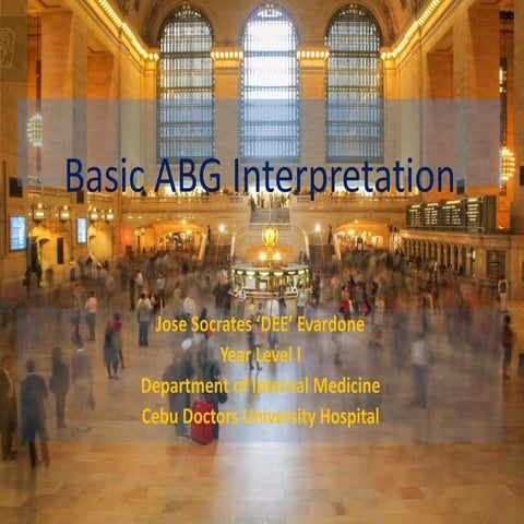Acid Base, Arterial Blood Gas