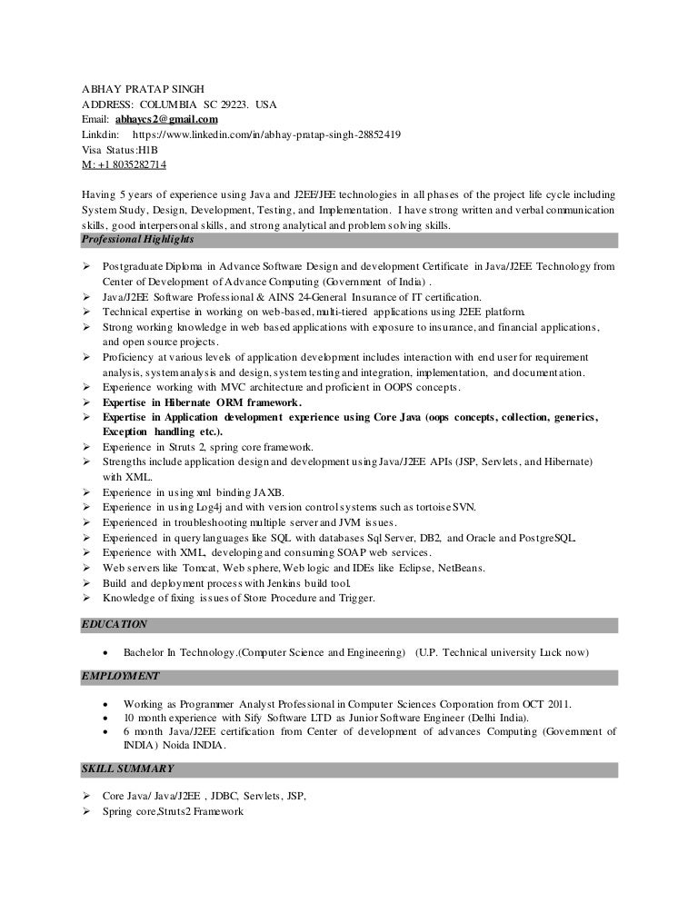 junior software engineer resume sample