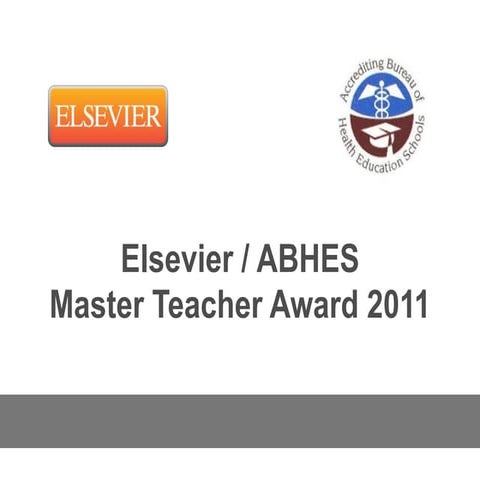 ABHES Award Toni Bethel-27-11 | PDF