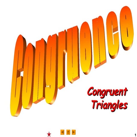 congruency of triangles