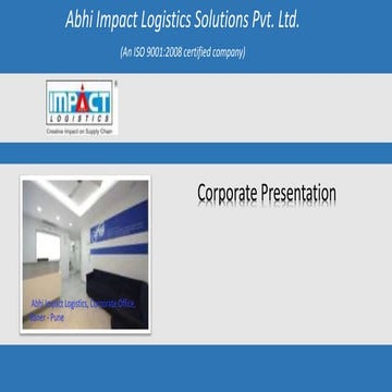 Abhi Impact Logistics Company Profile Presentation
