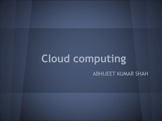 cloud computing
